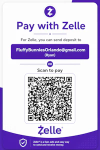 a purple qr code with the words pay with zelie